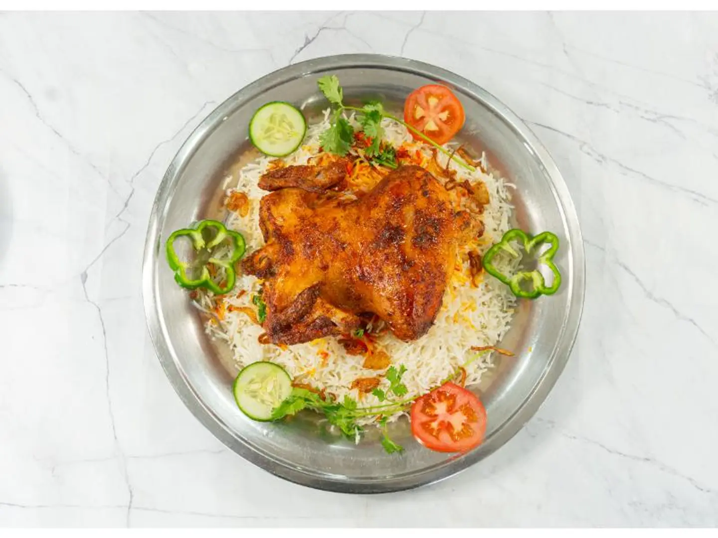 Grilled Chicken With Rice - Quarter Of A Chicken