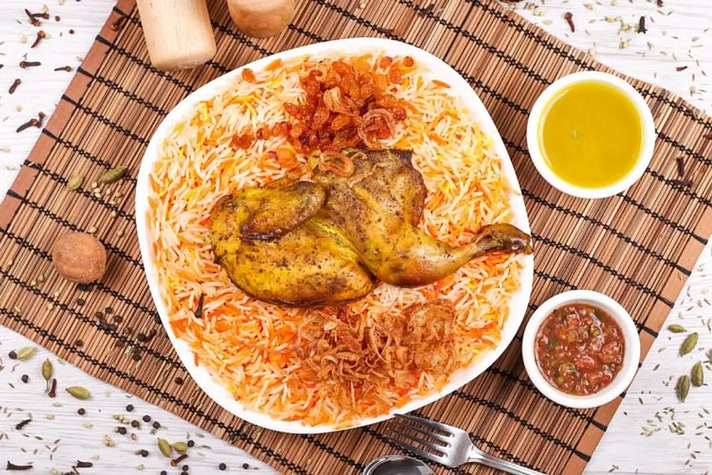 دجاج مندي - نصف حبة