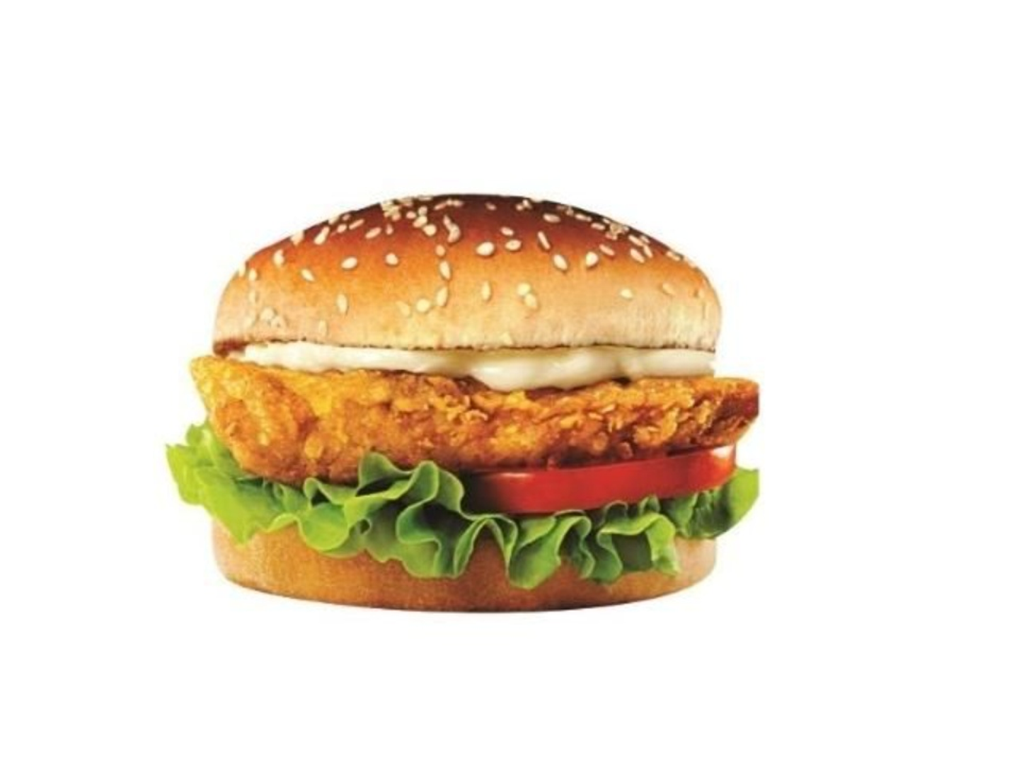 Cheese Chicken Zinger - Round Shaped Bread