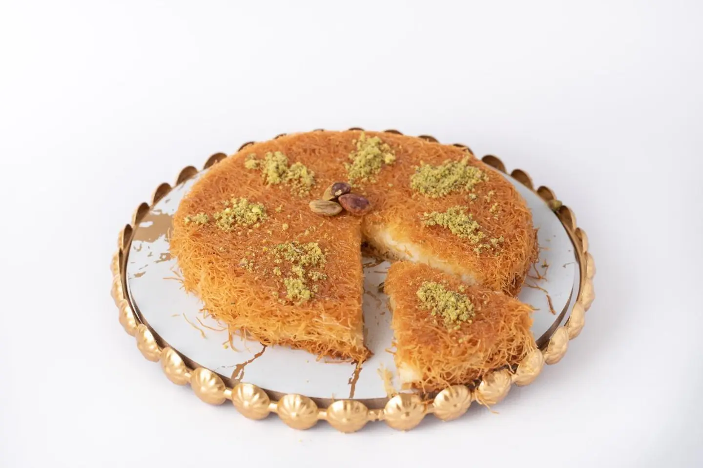 كنافة نابلسية خشنة جبنة وقشطة - وسط