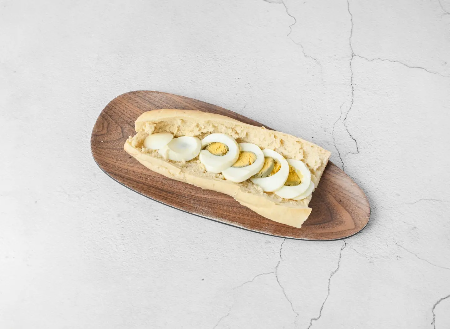 Boiled Eggs - Half Bread