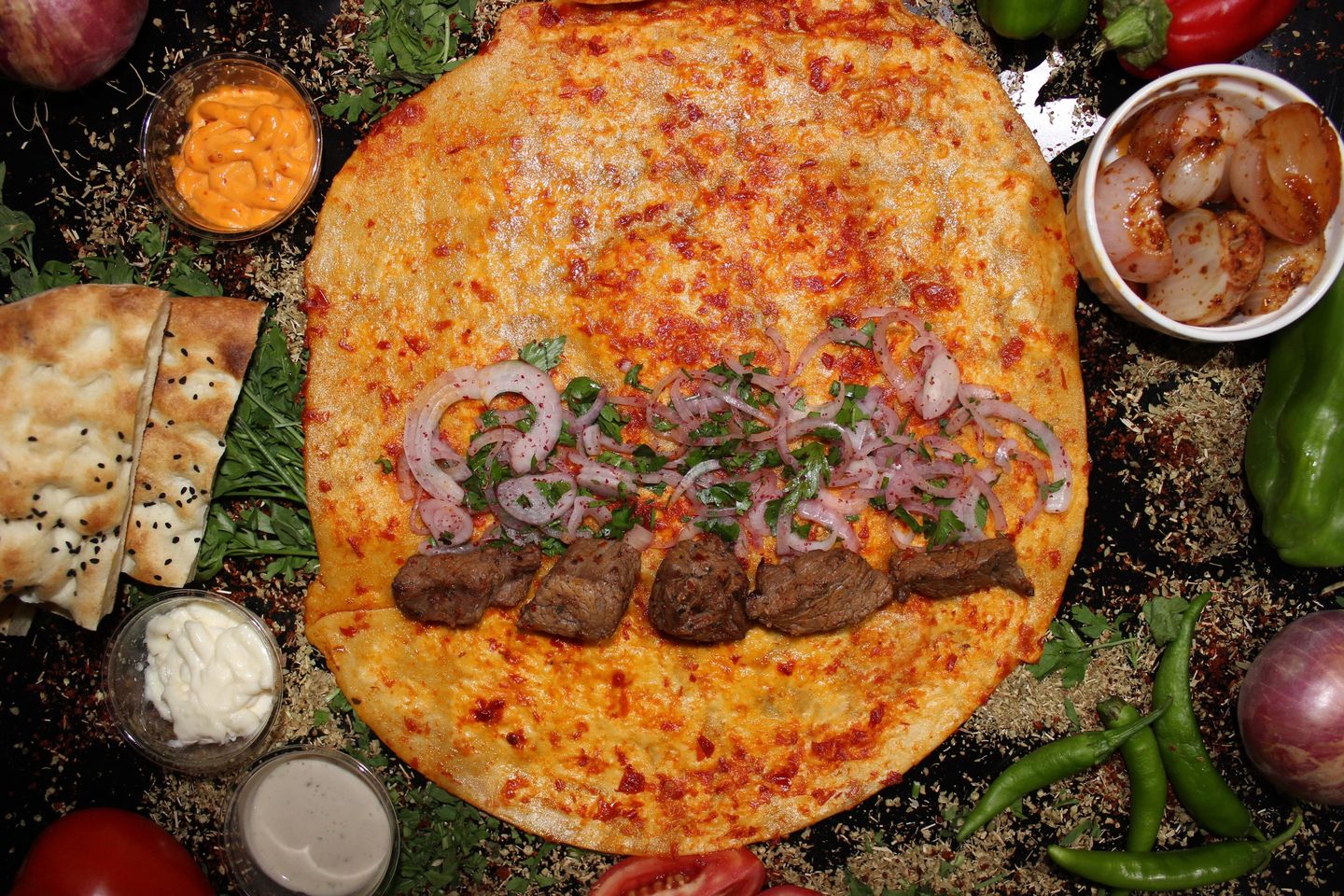 اوصال لحم ساندوتش - كبير