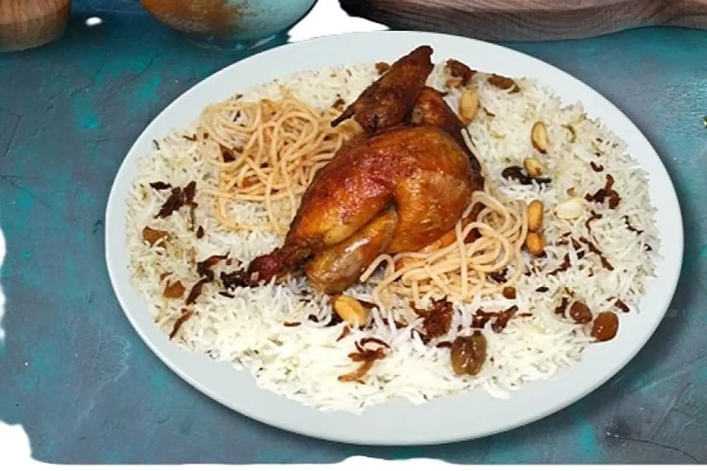 Spicy Grilled Chicken With Rice - Quarter Of A Chicken