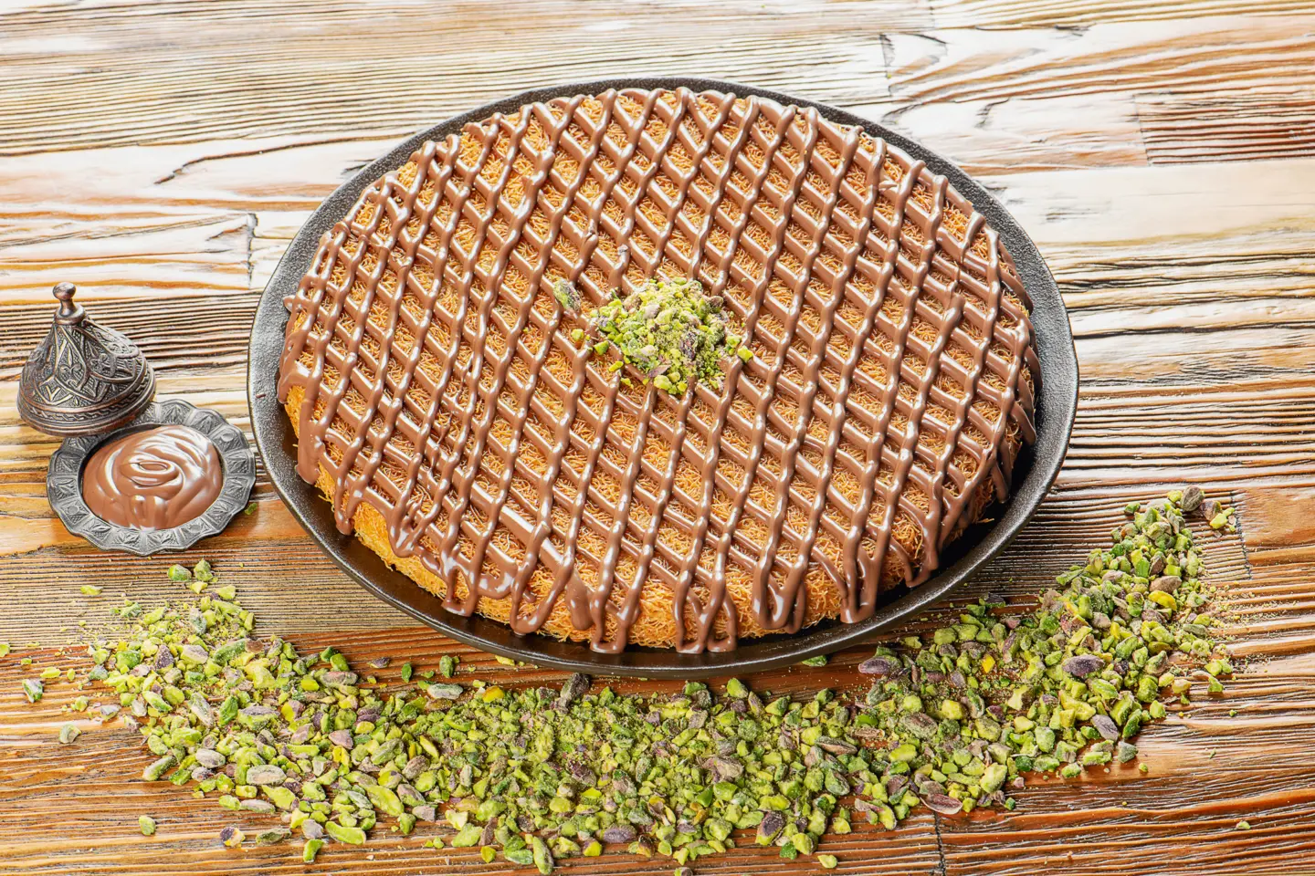 كنافة بالنوتيلا - صحن صغير