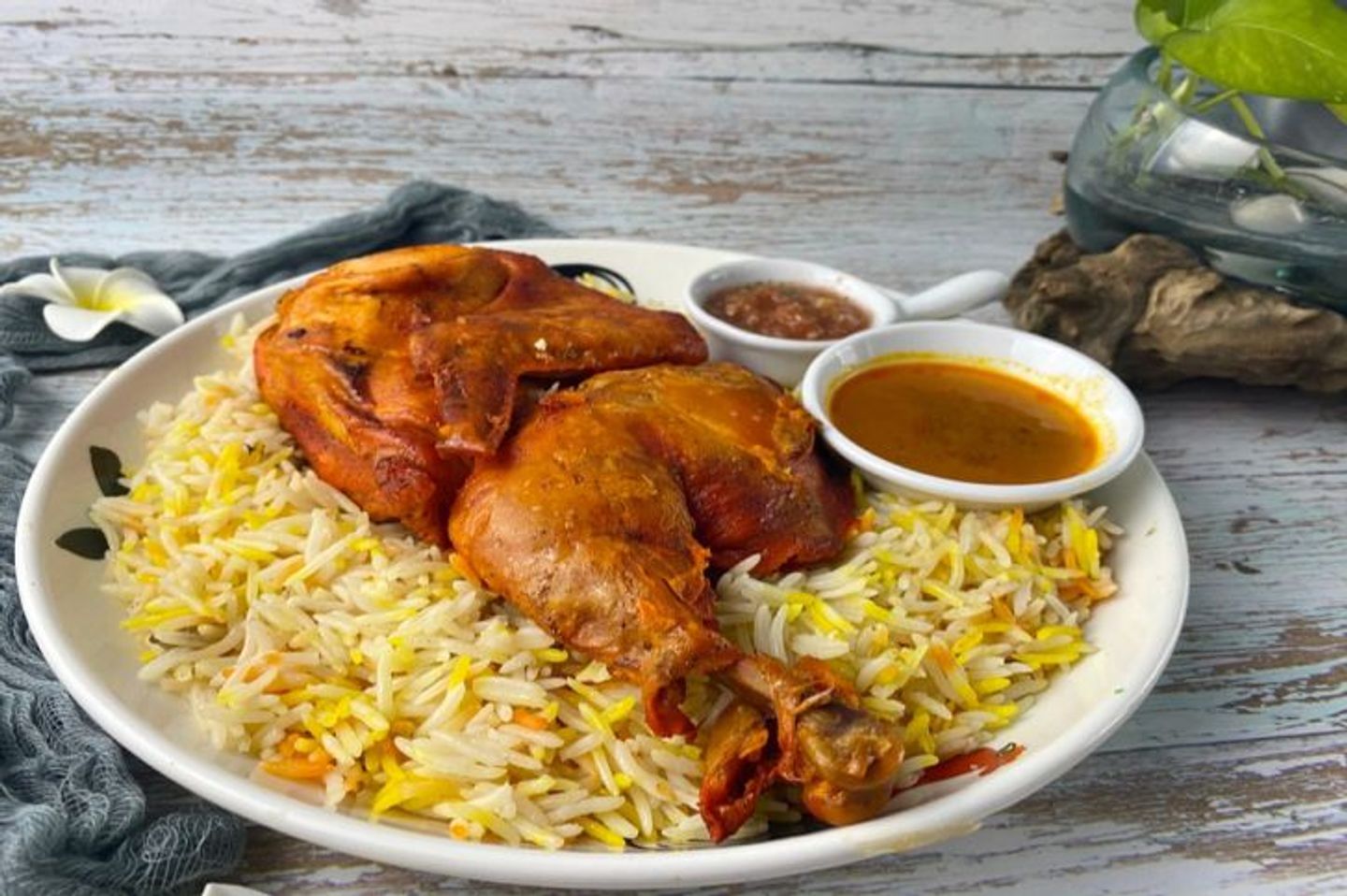 دجاج مظبي - نص حبة دجاج