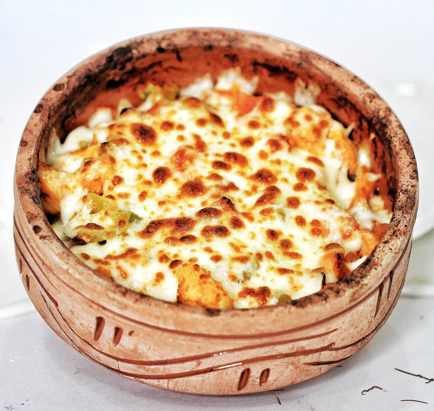 طاجن دجاج بالكريمة والفطر - وسط