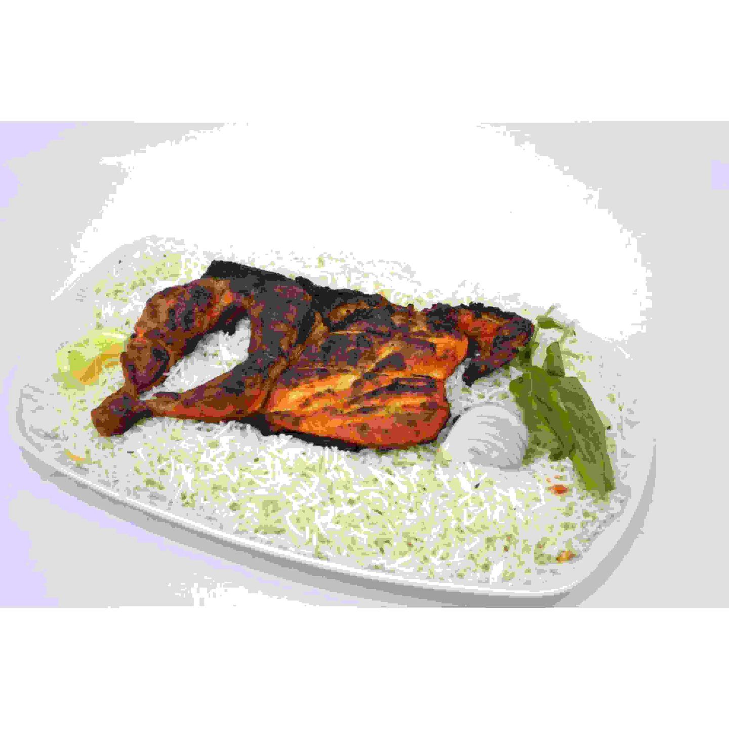 Charcoal Chicken With Rice - Medium