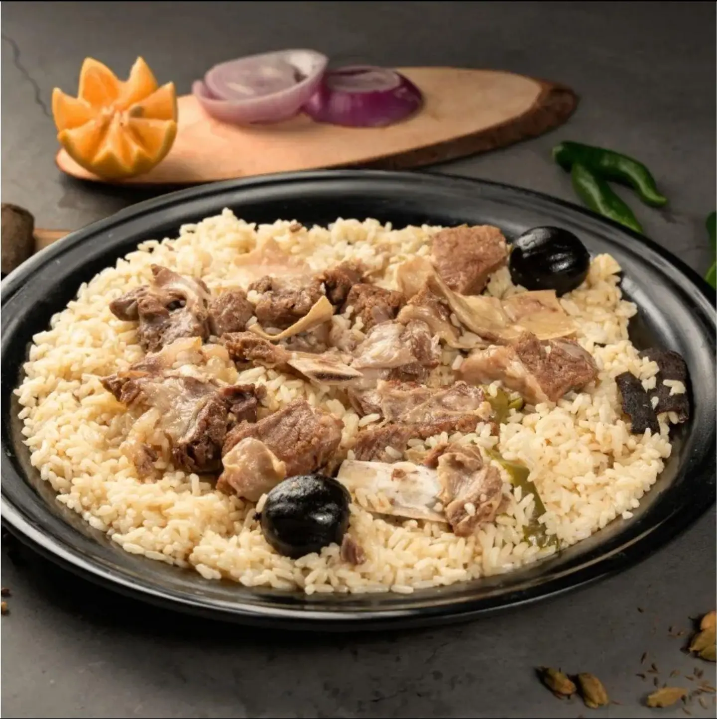 White Madghot Meat - Mezza Rice