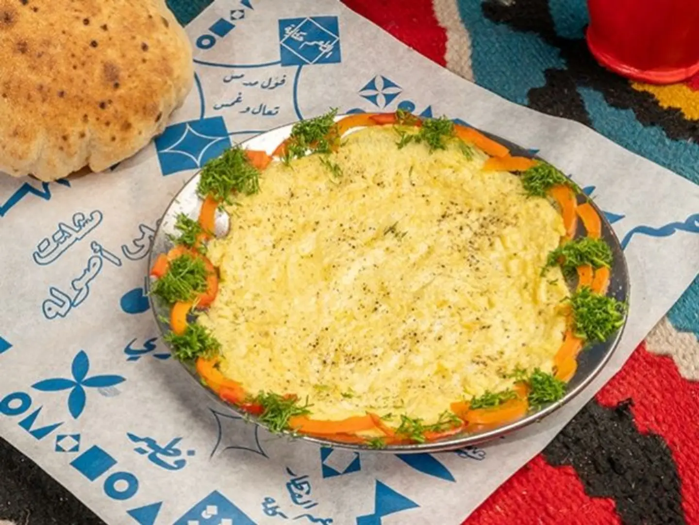 Fried Eggs With Cheese Platter - Medium