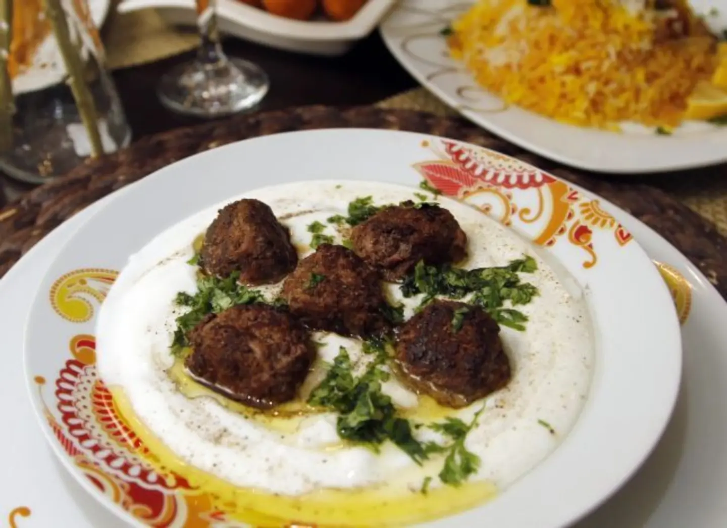 Meat Mabshour With Buttermilk - One Person