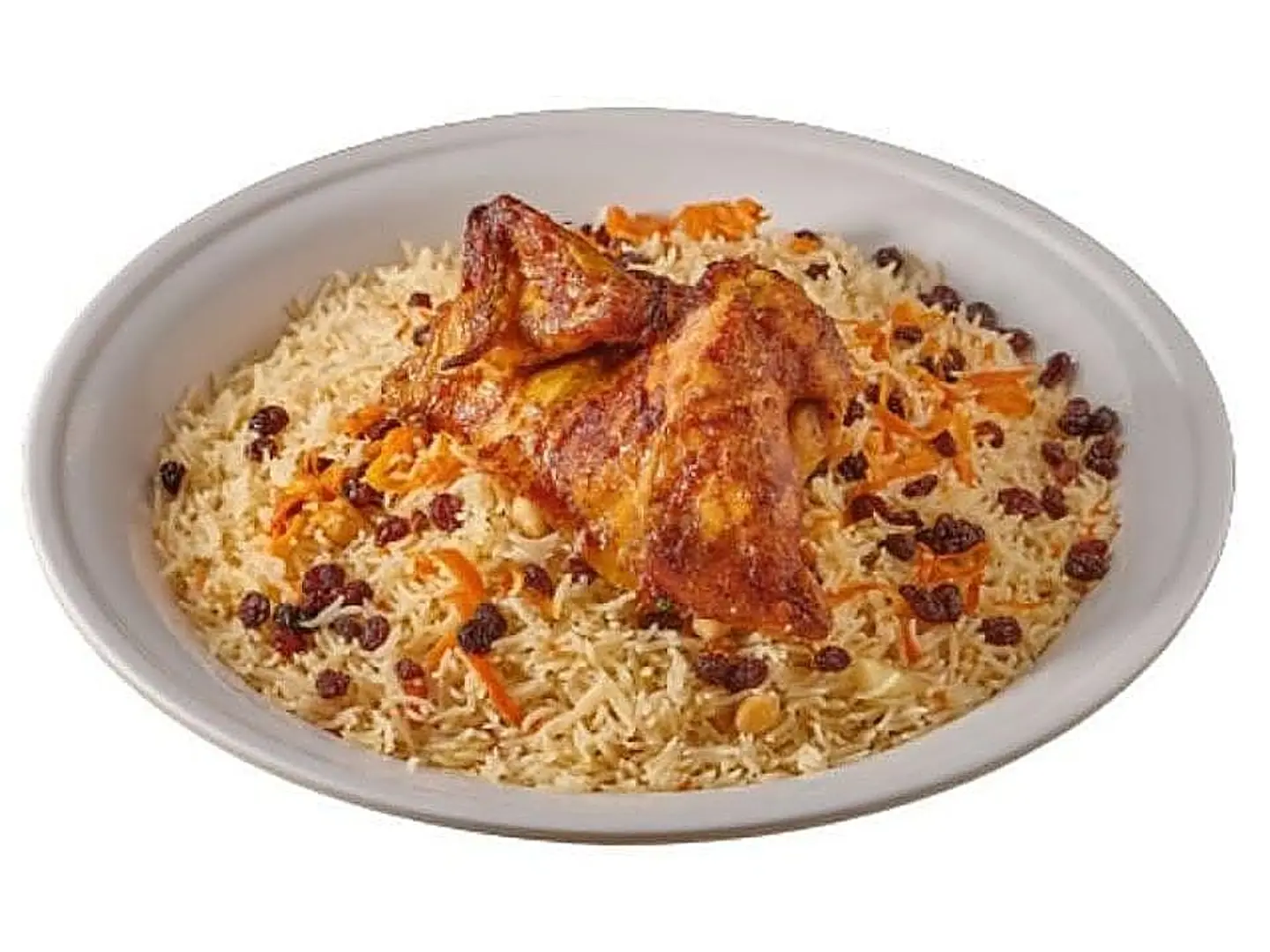 ربع دجاج شوايه مع الرز - رز بخاري