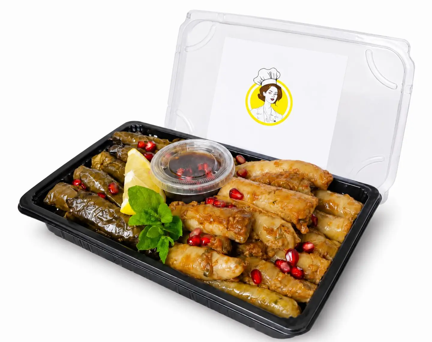 Mixed Grape Leaves And Cabbage Rolls - 10 Pieces