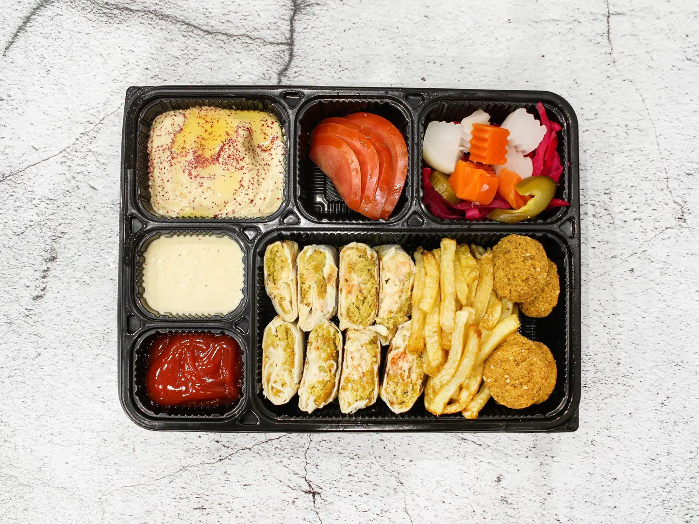 صحن فلافل عربي - صغير