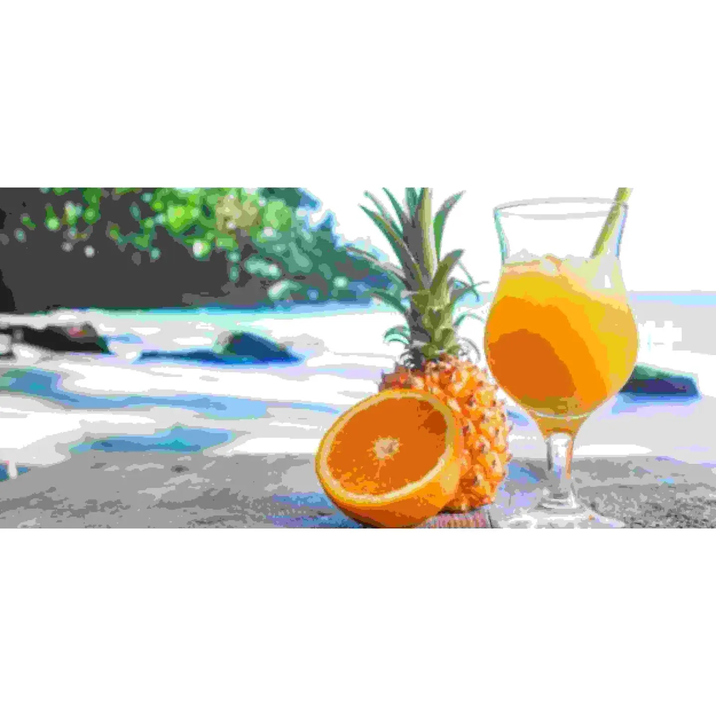 عصير برتقال أناناس - وسط