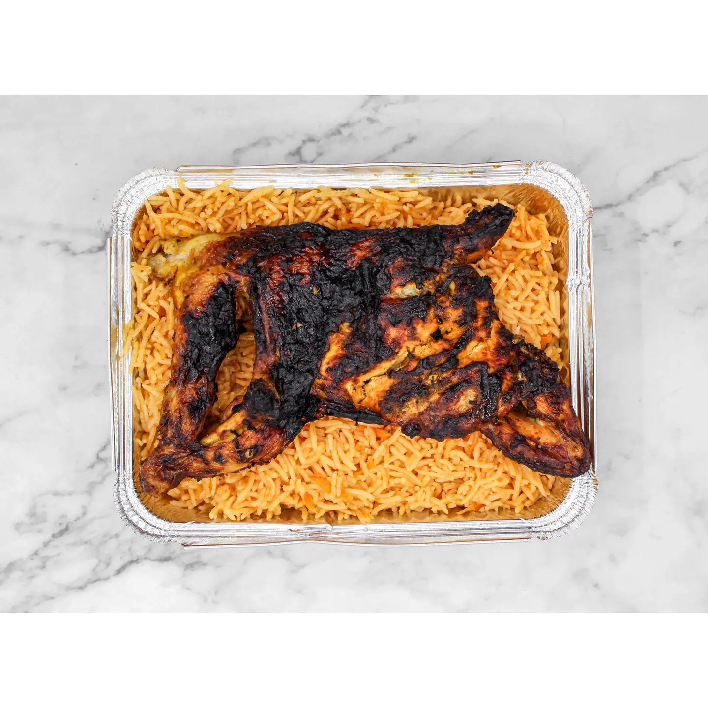 Charcoal Chicken With Bukhari Rice - Quarter Chicken