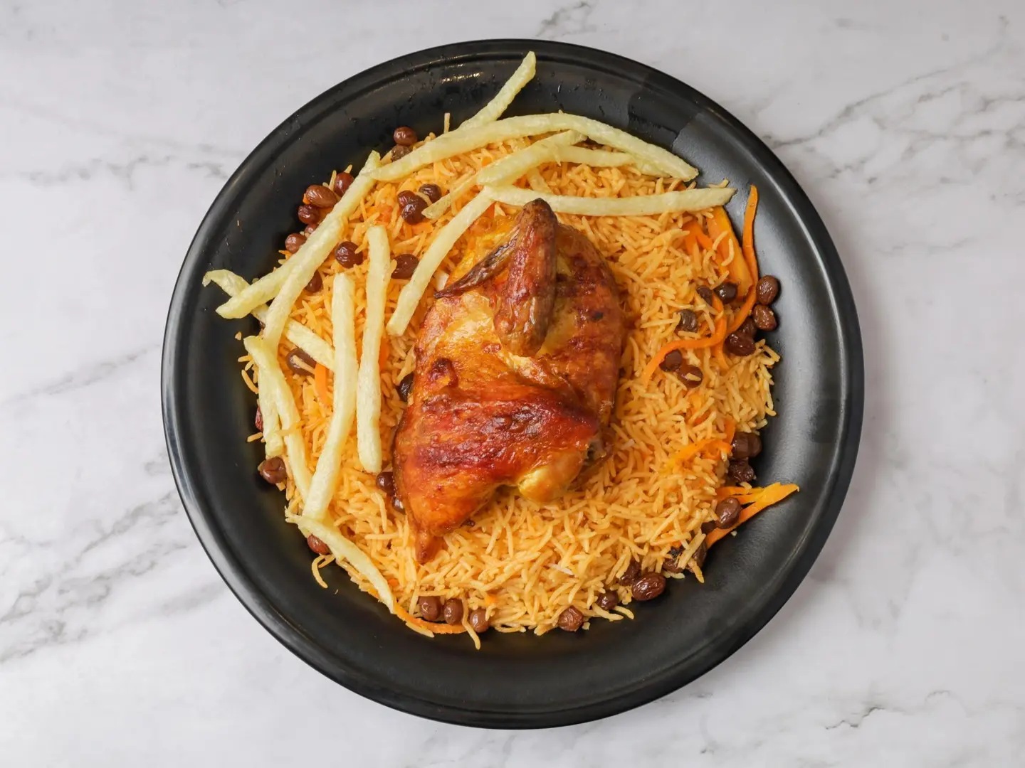Grilled Chicken On The Grill With Rice - One Piece