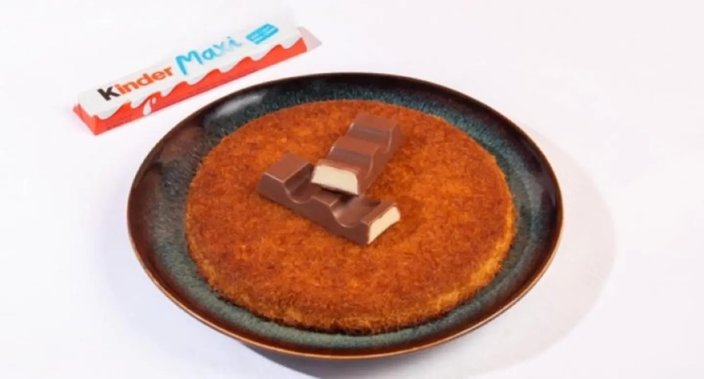 Kunafa With Cream And Kinder - Small