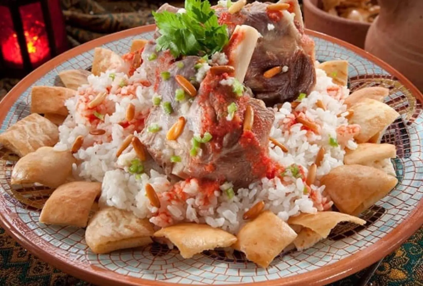Rice Fattah With Butter And Tomato Sauce - Small