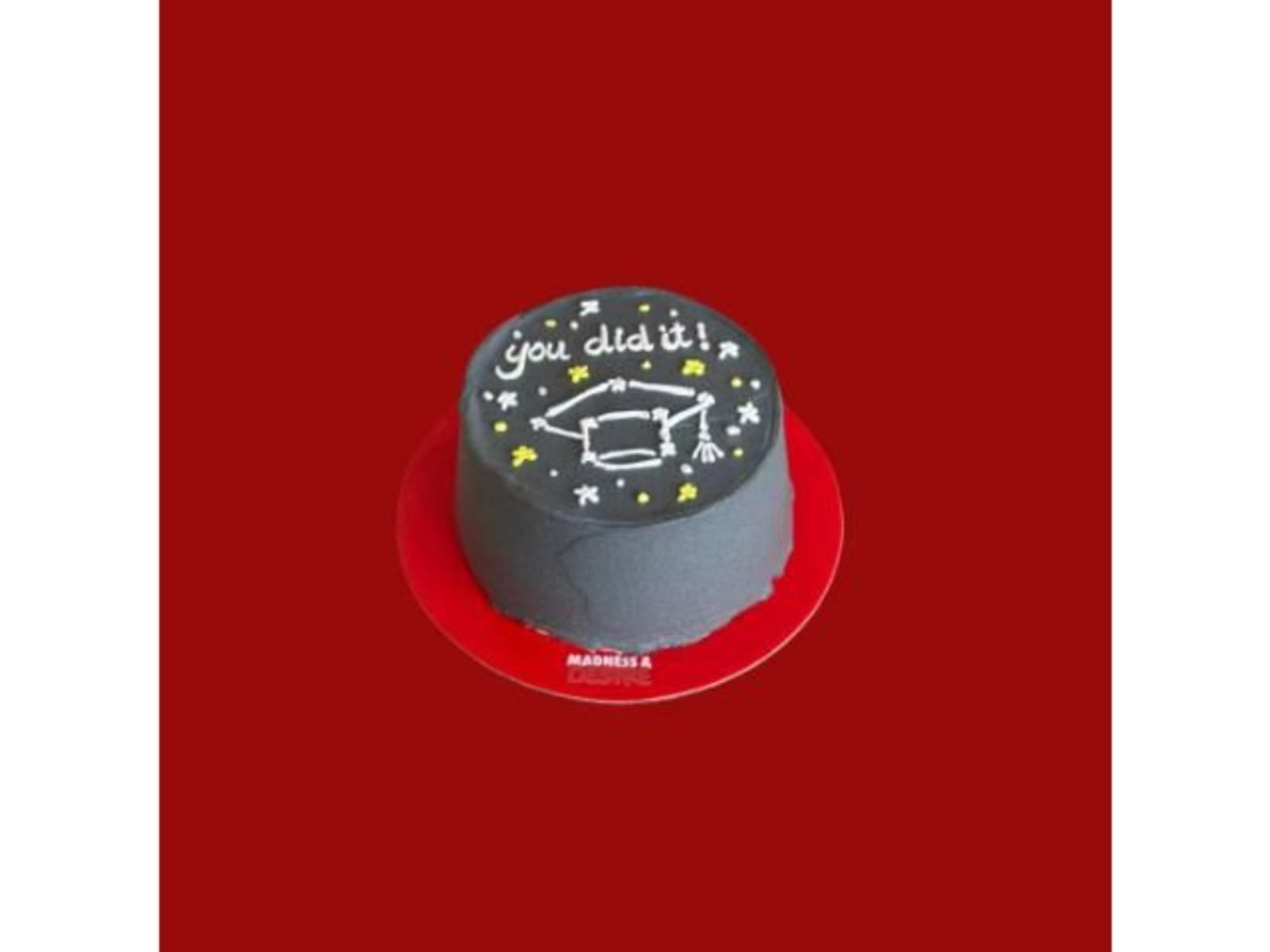 تايني كيك تخرُّج بي - فانيلا و سبرنكلز