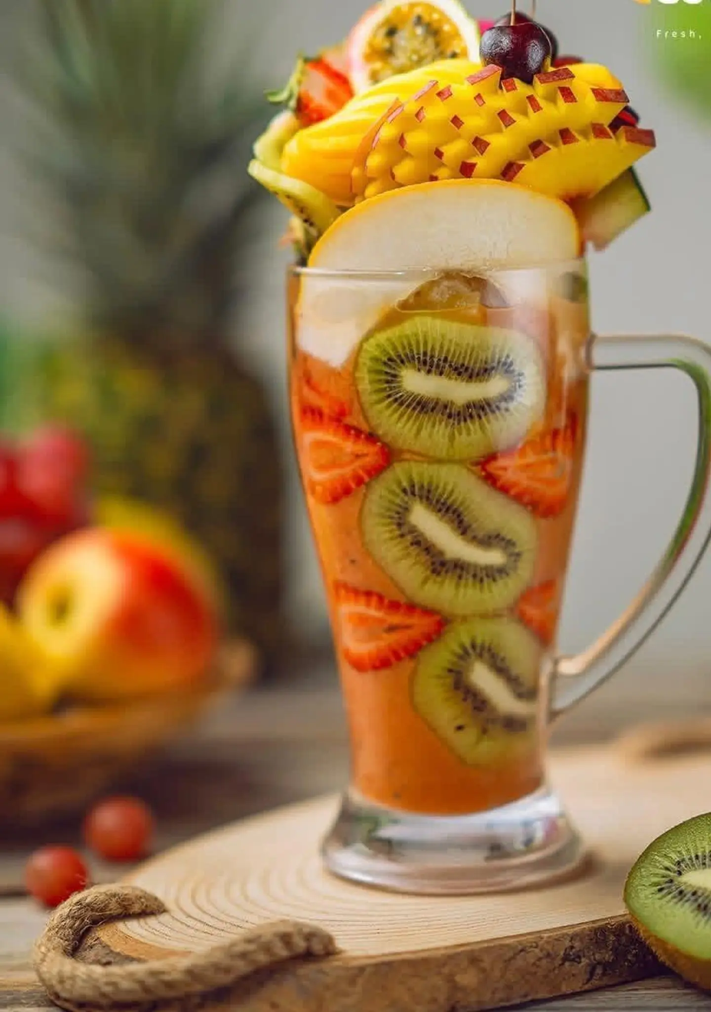 كوكتيل كاندي فروت قطع - وسط