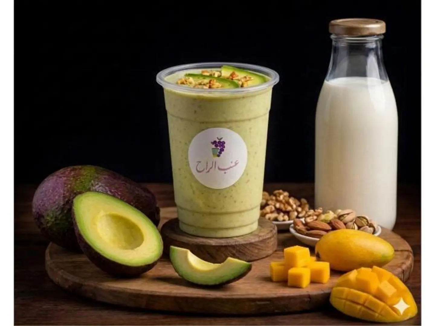 افكادو بالمكسرات - وسط