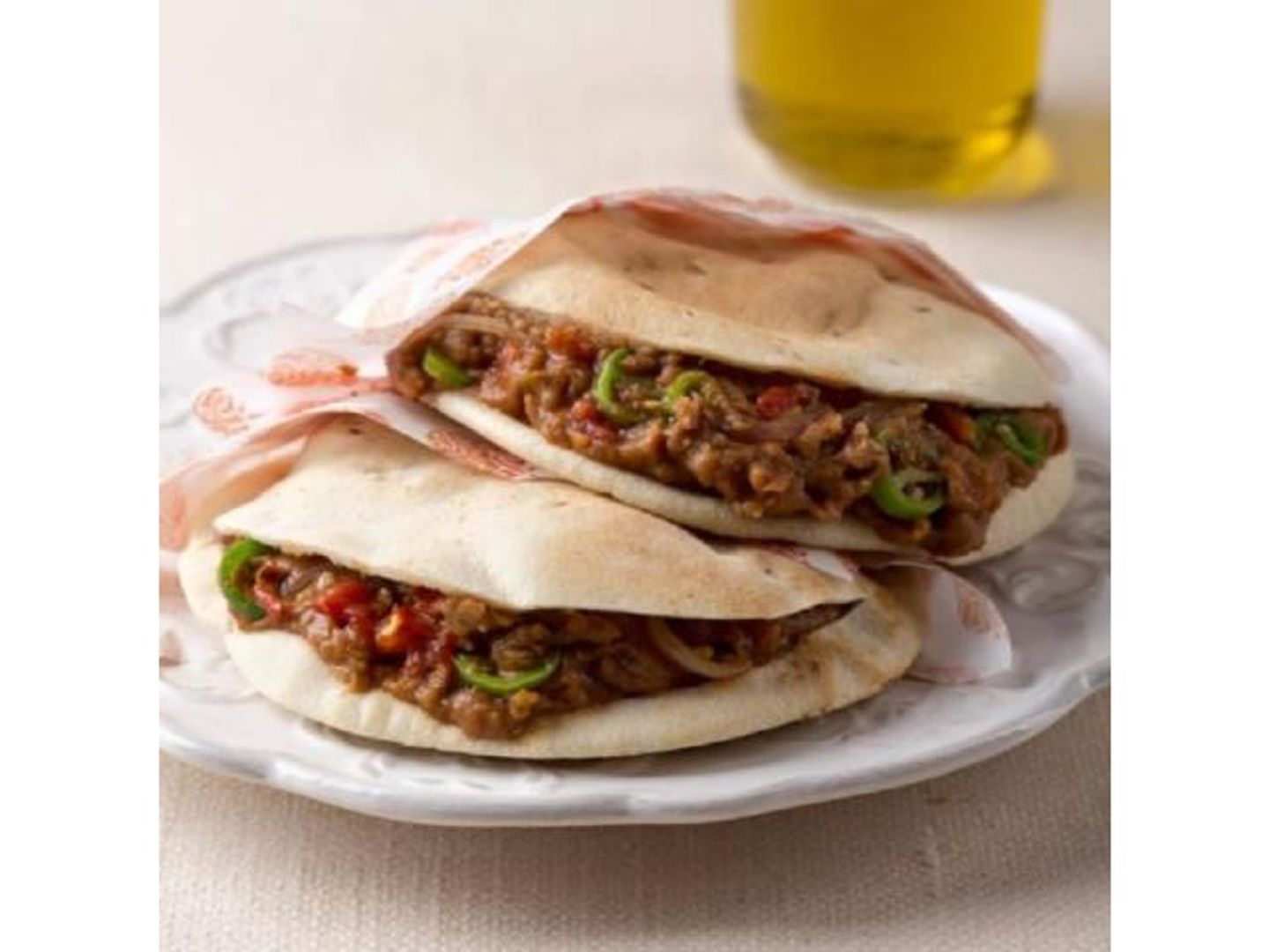 Foul Sandwich - Arabic Bread