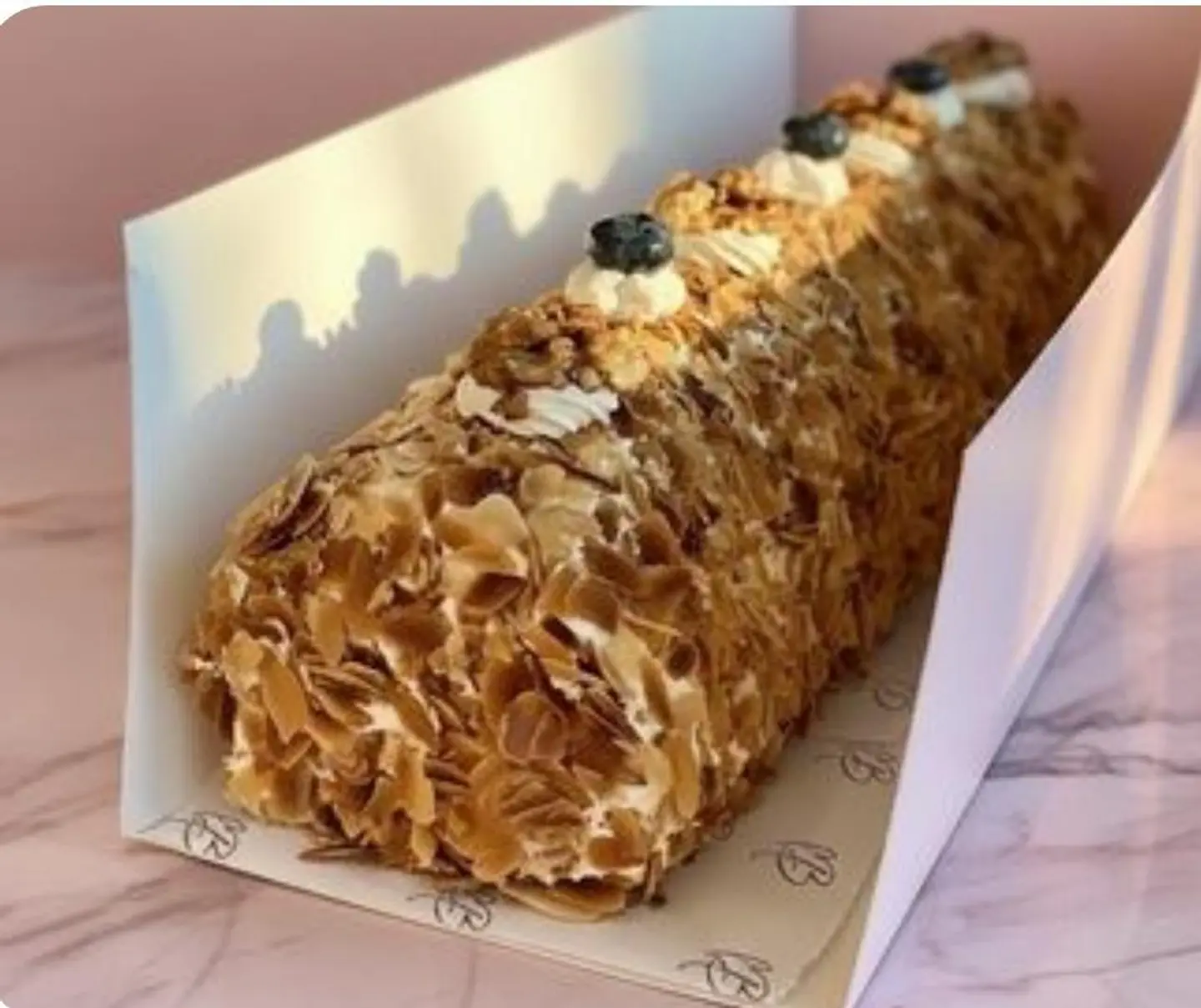 Apple Caramel Roll Cake With Cheesecake Cream - Whole Cake