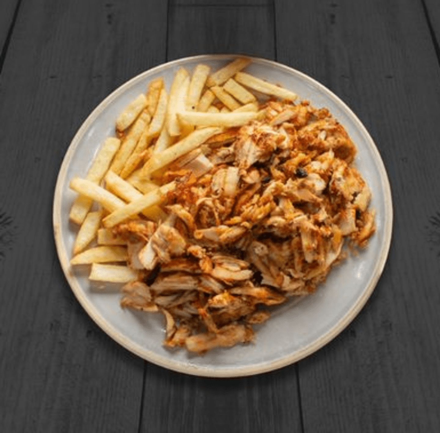 Plate Of Shawarma Slices Umayya Al Sham  - With Cheese