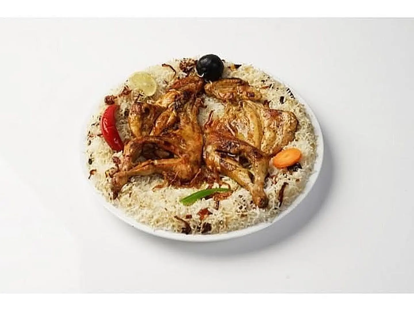 دجاج مظبي مع الارز - نصف دجاج
