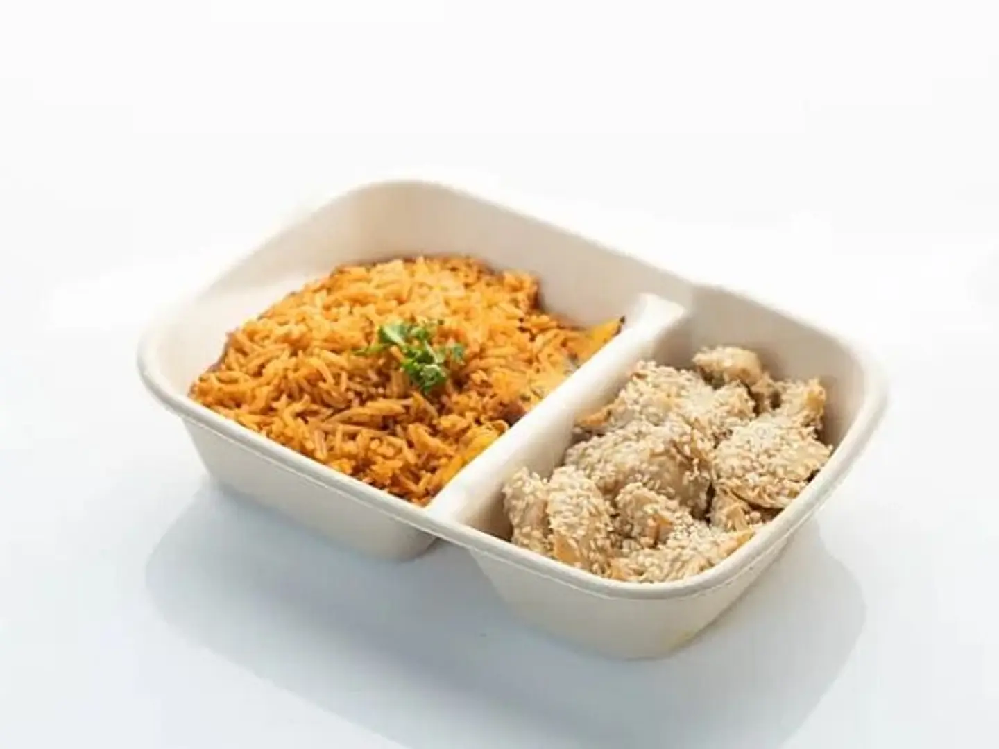 Teriyaki Chicken 150 G - White Rice 150 Gm