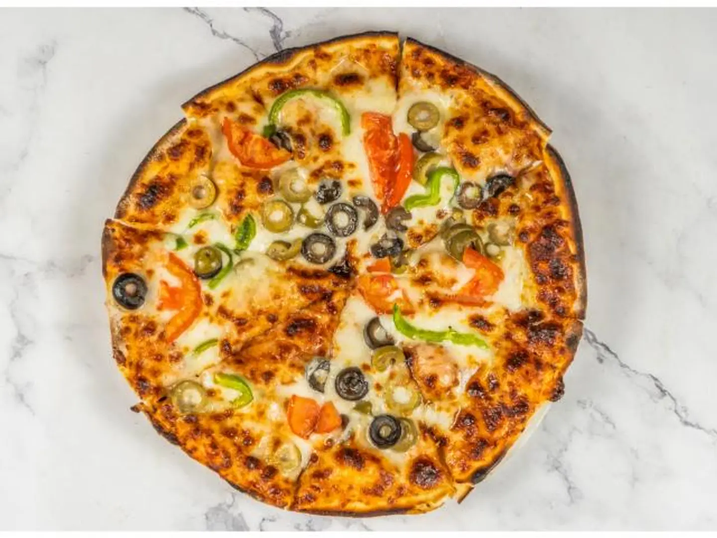 بيتزا خضار - وسط