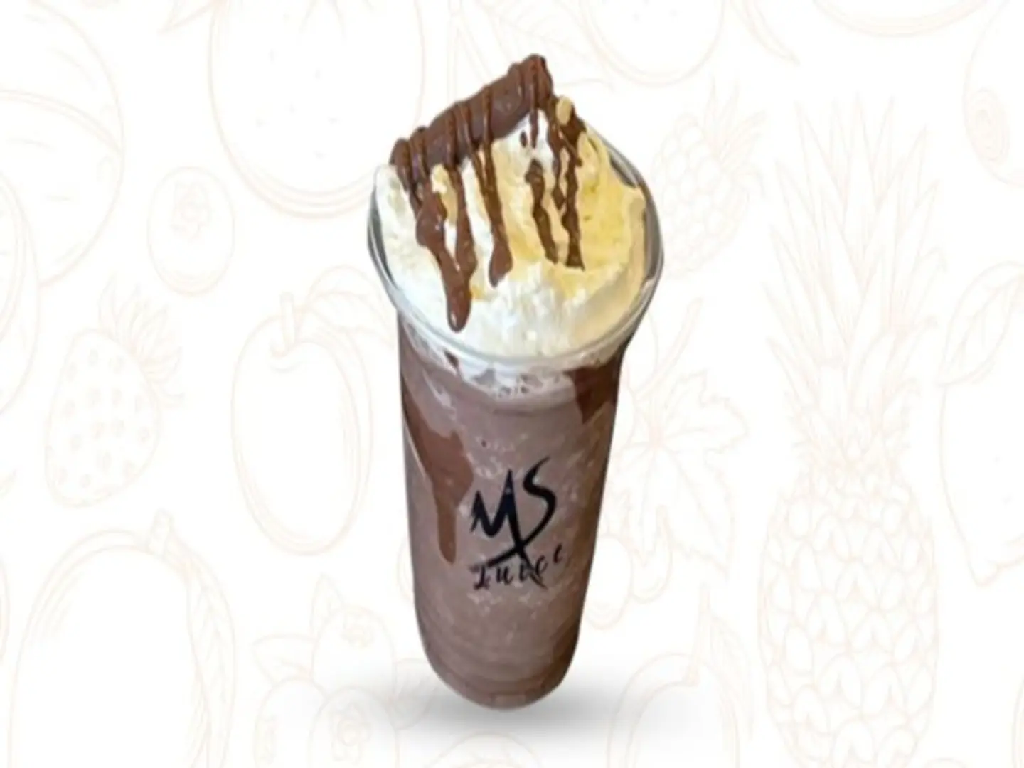 ميلك شيك شوكولاتة - كوب وسط