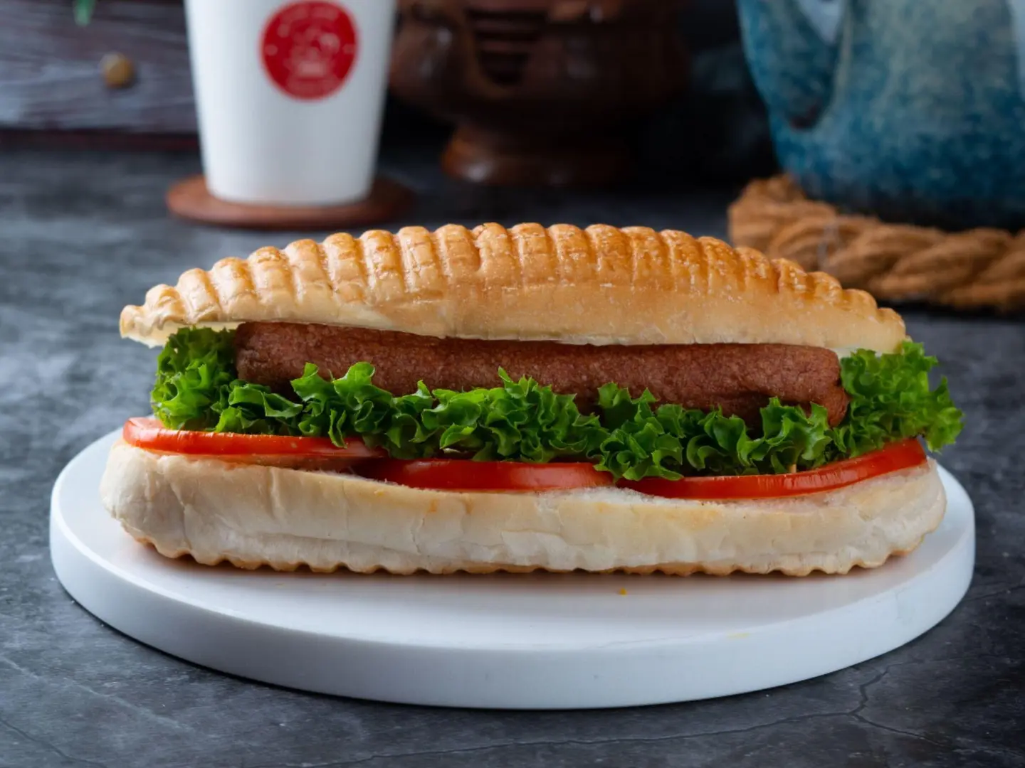 Sausage Sandwich - Samoli Bread