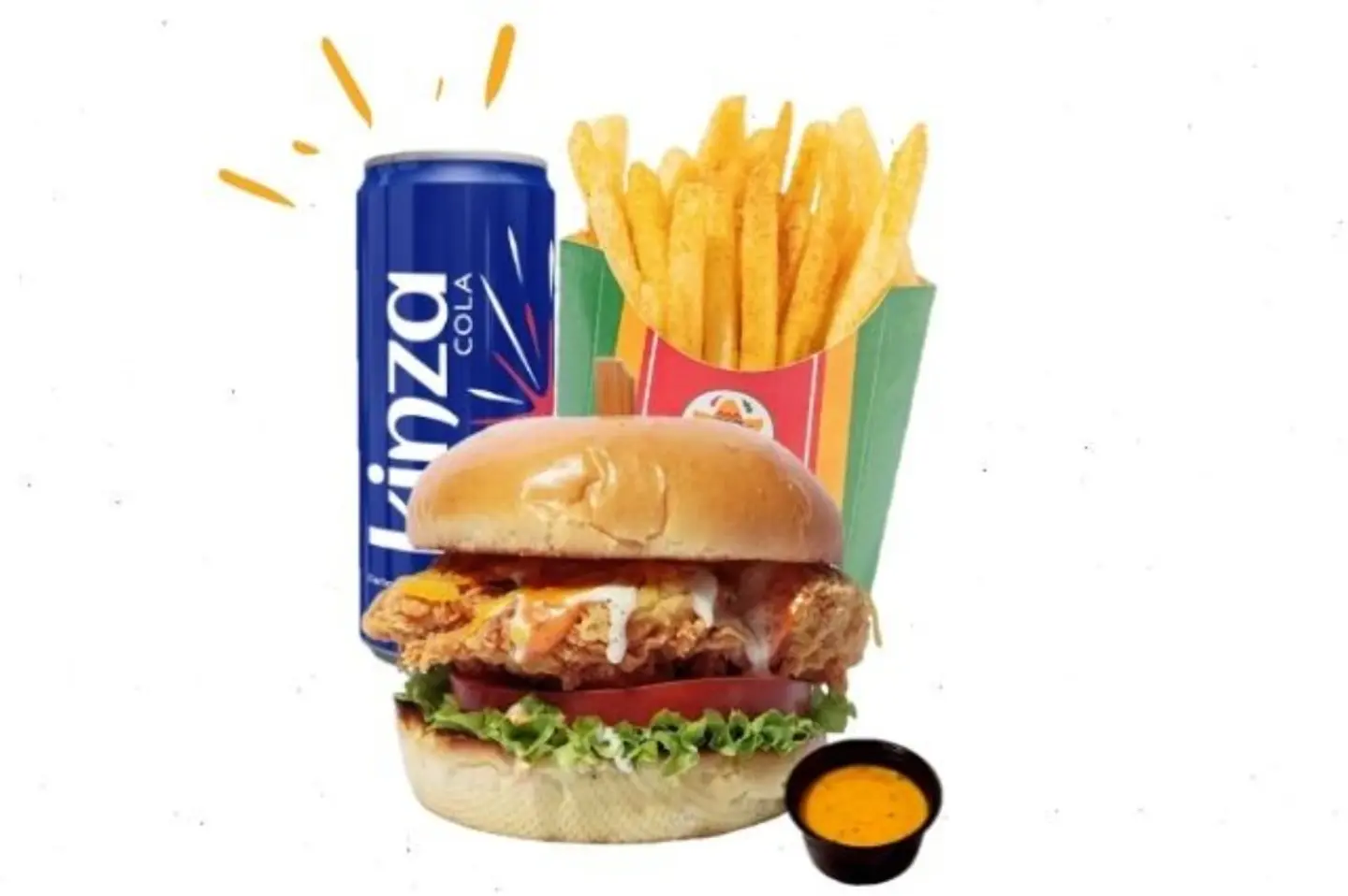 Crunchy Chicken Burger Meal - Meal