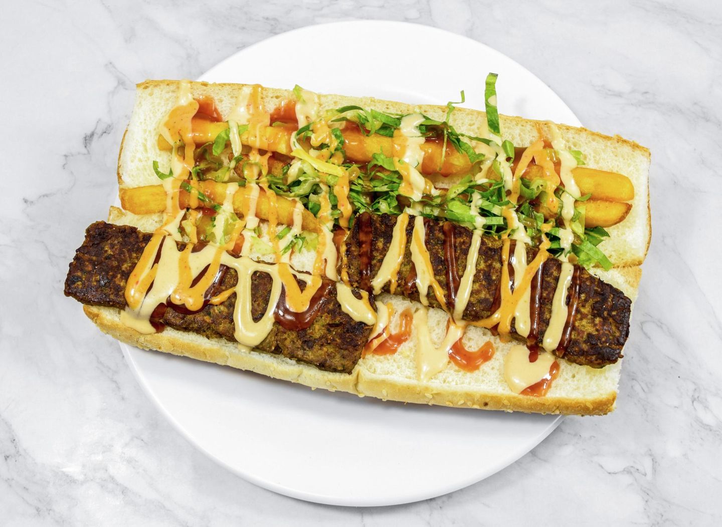 Jumbo Meat Kebab - Small Sandwich