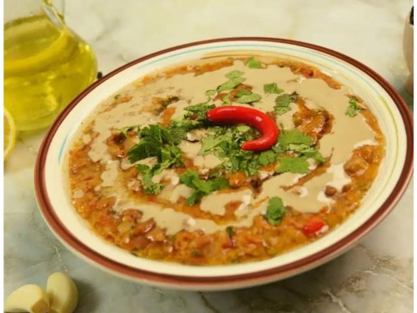 صحن فول زيت حار - صغير