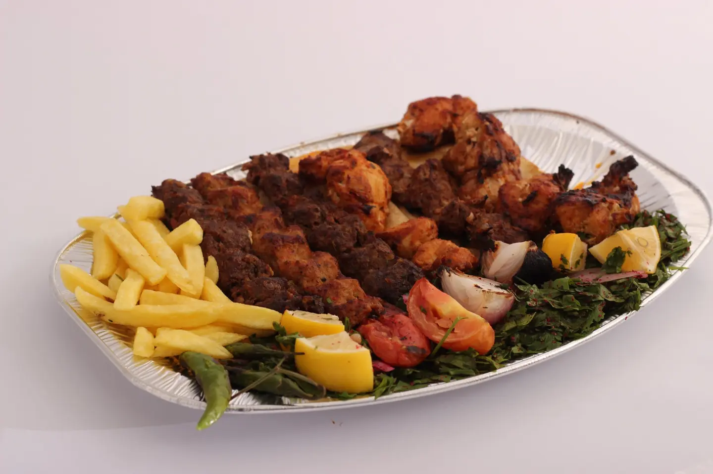 صحن مشويات - 4 أسياخ