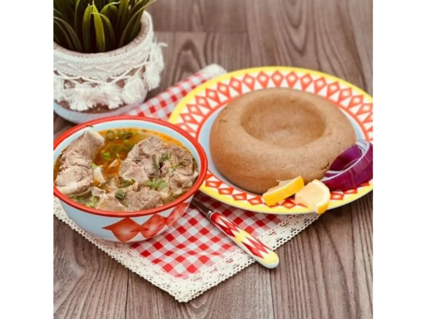 Porridge And Broth With Meat - Broth
