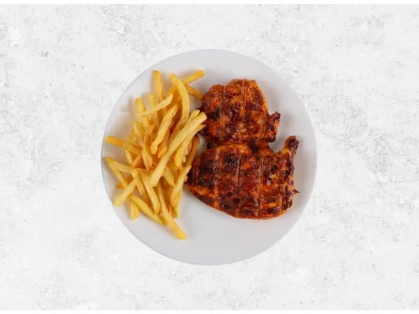 Grilled Chicken With Potatoes - Half Piece