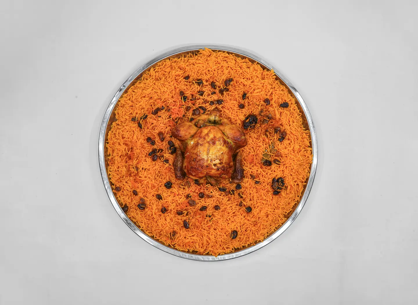 دجاج شواية مع رز - ربع دجاجة