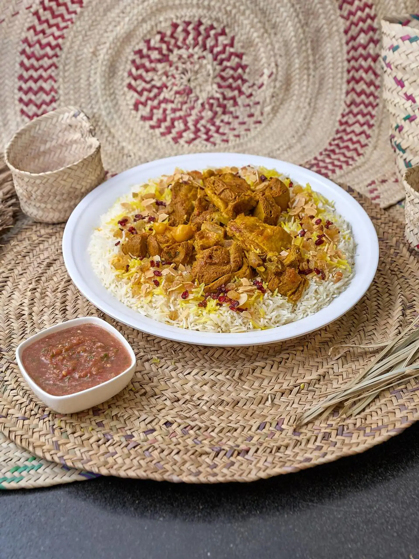 ارز مديني لحم