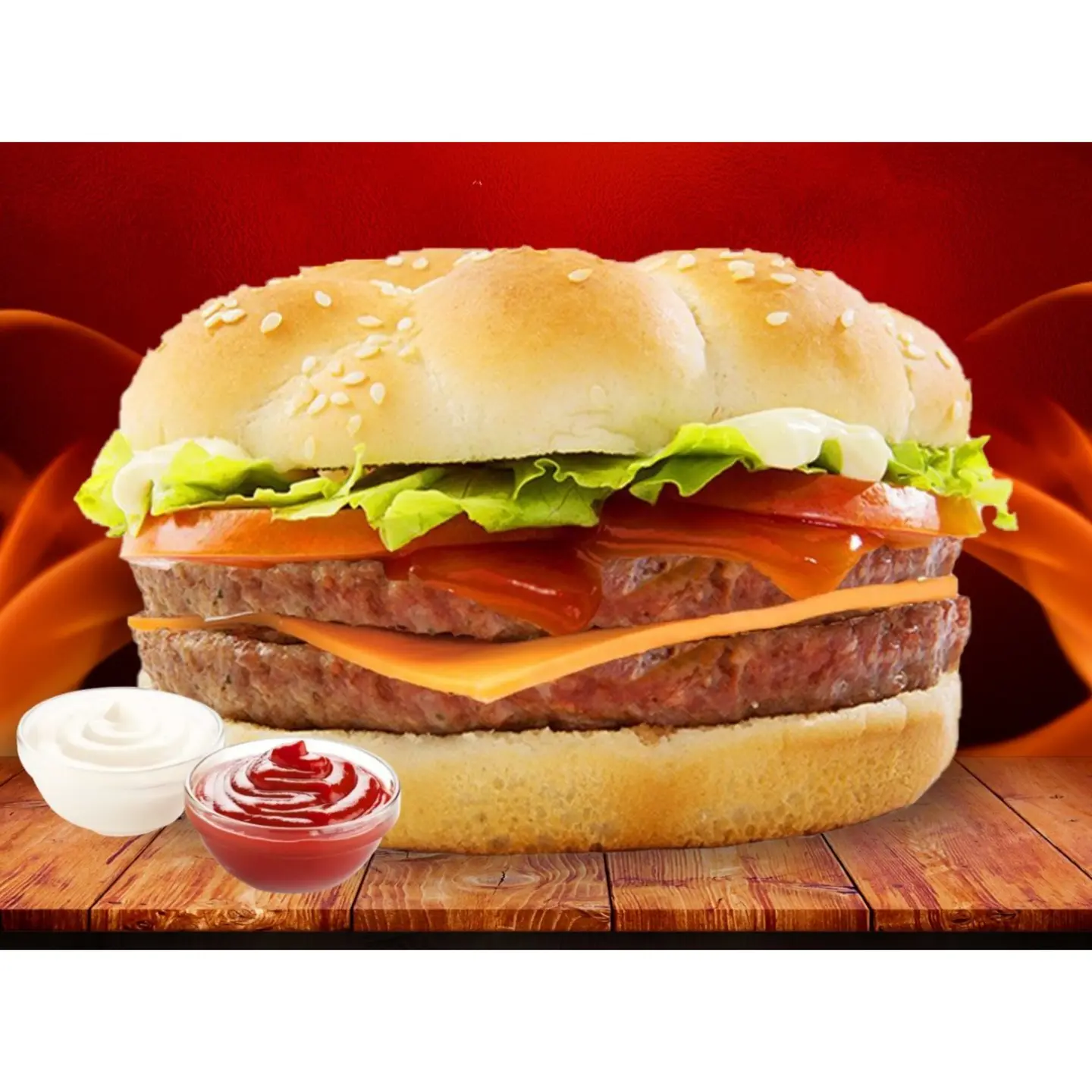 Double Beef Burger - Single
