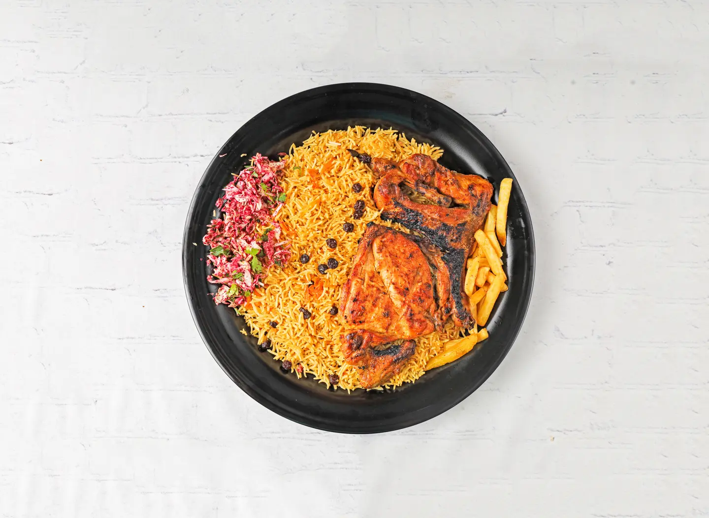 Chicken On Charcoal With Rice - Half Chicken