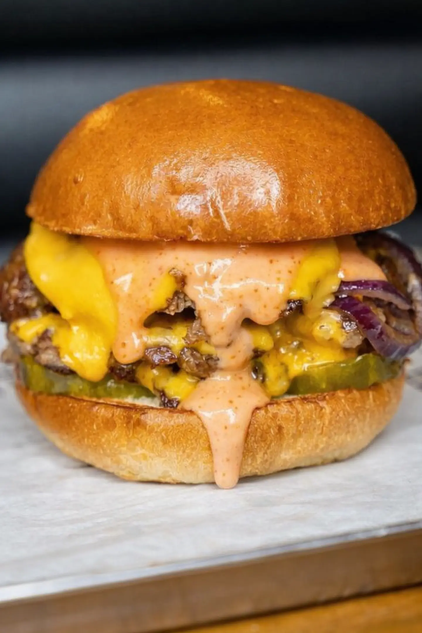 برجر لحم حاشي - برجر