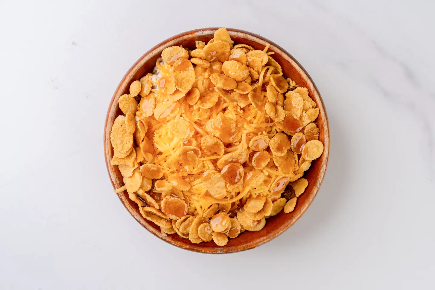 معصوب بالقشطة والعسل و الكورن فليكس - كبير