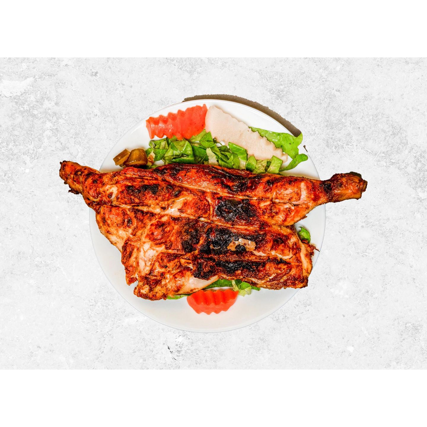 A Hole Chicken On Charcoal Plain - Normal