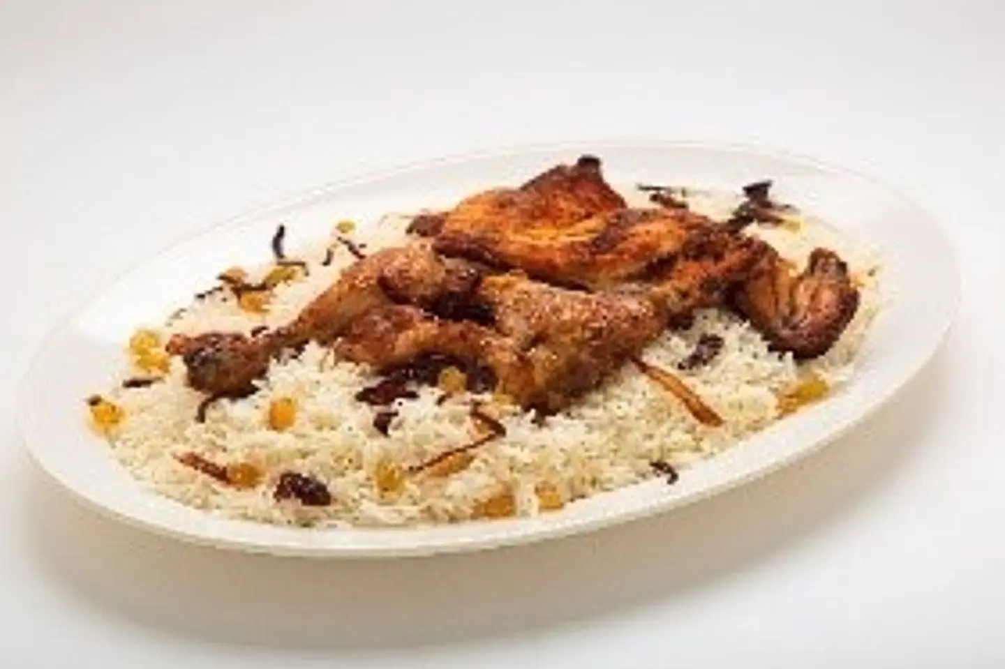 نصف دجاج مظبى - مع الأرز