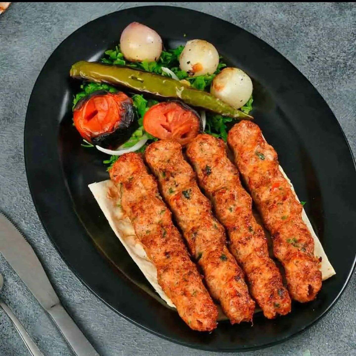 صحن كباب دجاج - ساندوتش