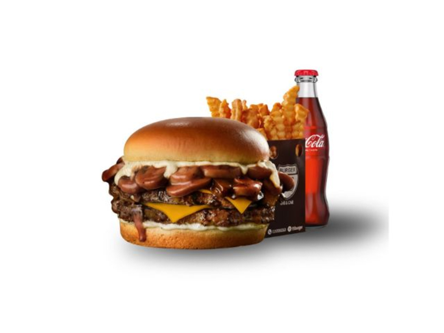 مشروم برجر لحم - دبل