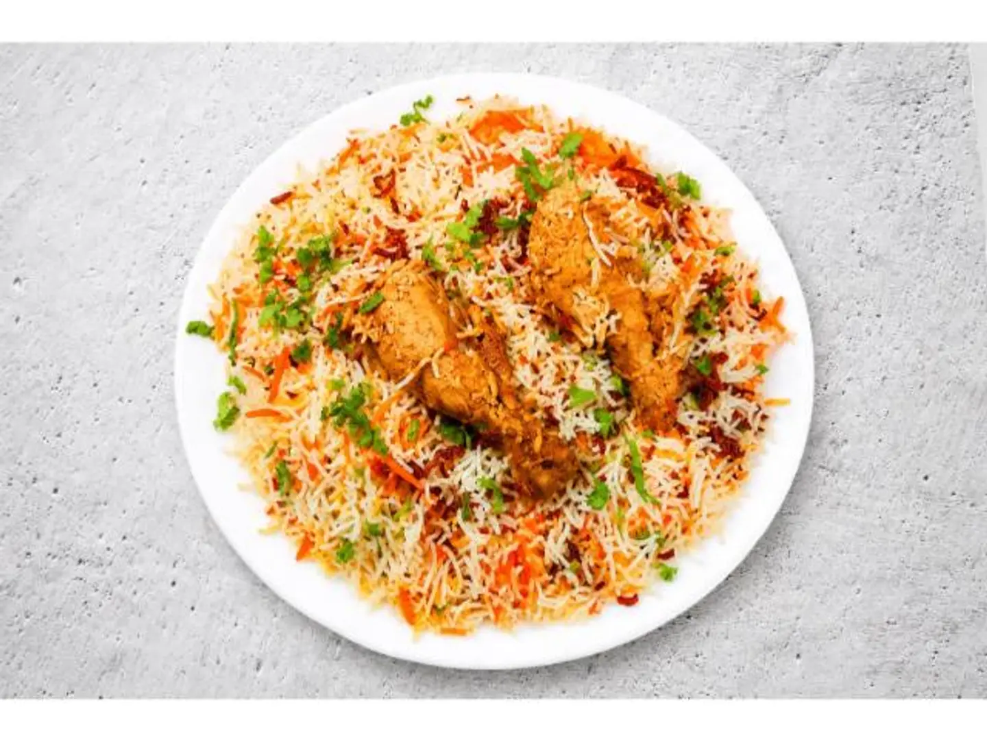 Biryani Chicken With Rice - Quarter Of A Chicken